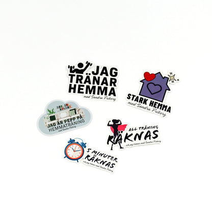5-pack träningsstickers