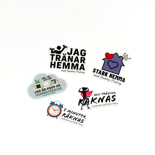 5-pack träningsstickers