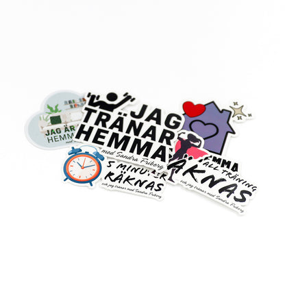 5-pack träningsstickers